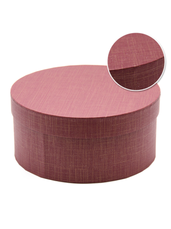 PAPÍRDOBOZ KEREK 1/30 22x10 cm BORDÓ