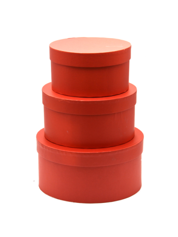 PAPÍRDOBOZ KEREK 3 DB 1/30 23x11; 20x10; 17x9 cm KORALL