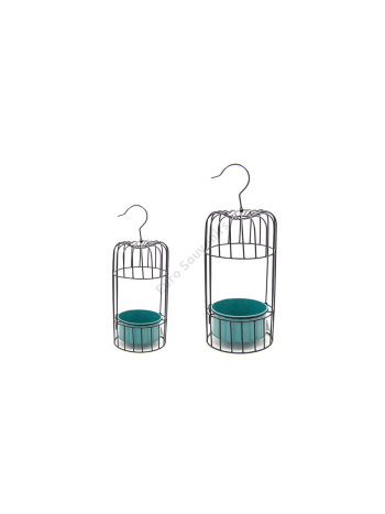 KALITKA FÉM 2 DB 1/12 52x16x8 cm- 62x19x12 cm FEKETE