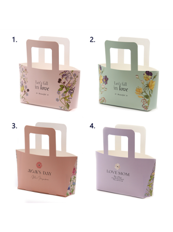 VIRÁGTASAK 5 DB 1/100 14x8x24 cm 4 SZÍNBEN