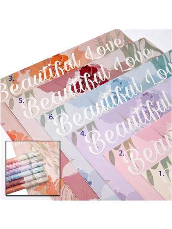 CSOMAGOLÓPAPÍR 20 DB 1/60 50x58 cm 6 SZÍNBEN