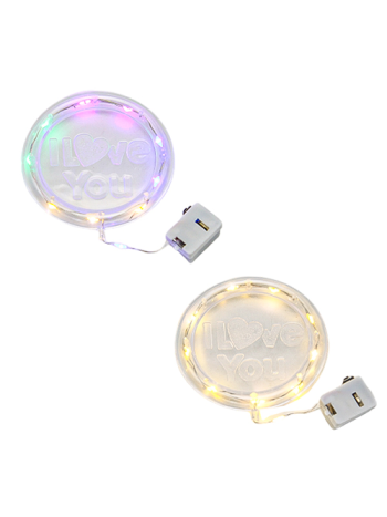 FELÍRAT LEDES  LOVE YOU 12/600 8X8 CM 2 SZÍNBEN  ES08625