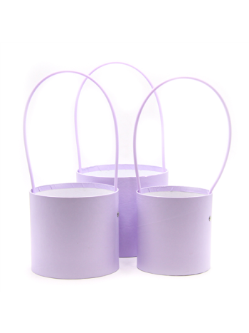 PAPÍRDOBOZ 3 DB 1/45 12x12; 14x13; 15-5x13-5 cm LILA