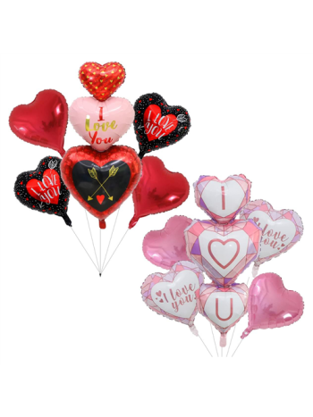 LUFI SZETT SZÍV 5 DB 1/300 45 cm 2 SZÍNBEN