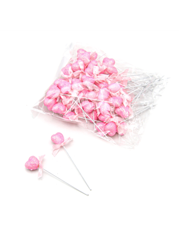 PÁLCÁS SZÍV 50 DB 1/100 11 cm RÓZSASZÍN