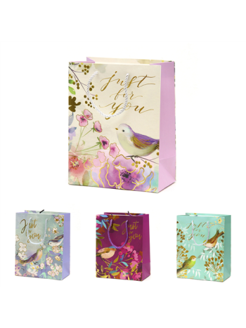 AJÁNDÉKTASAK MADARAS 12/720 18x23x10 cm 4 FÉLE