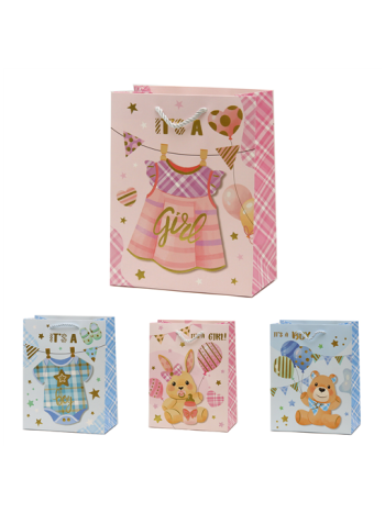 AJÁNDÉKTASAK BABÁS 12/480 26x32x10 cm 4 FÉLE