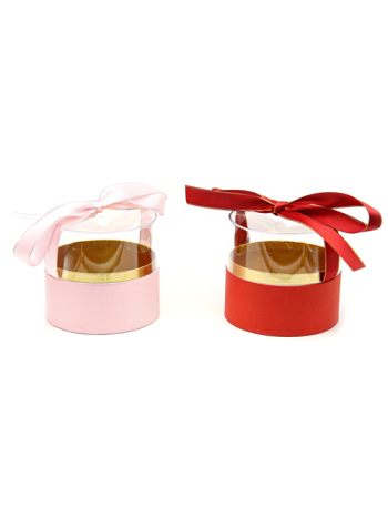 VIRÁGDOBOZ HENGER AKRIL 6/96 13x12 cm 2 SZÍNBEN