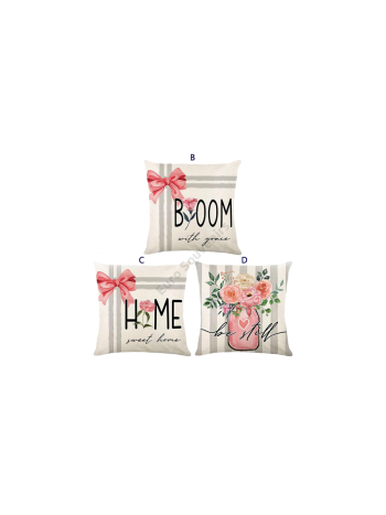 PÁRNAHUZAT TAVASZI ZSÁKVÁSZON 10/300 44x44 cm 4 FÉLE