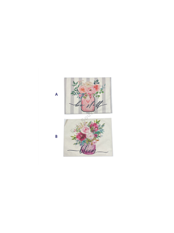 TÁNYÉRALÁTÉT TAVASZI 4/400 32x41 cm 2 FÉLE ZSÁKVÁSZON