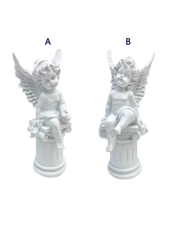 ANGYAL OSZLOPON ÜLŐ 1/24 8-5x22 cm 2 FÉLE ES09621