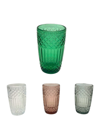 ÜVEG POHÁR 1/48 8x13 cm 4 SZÍNBEN