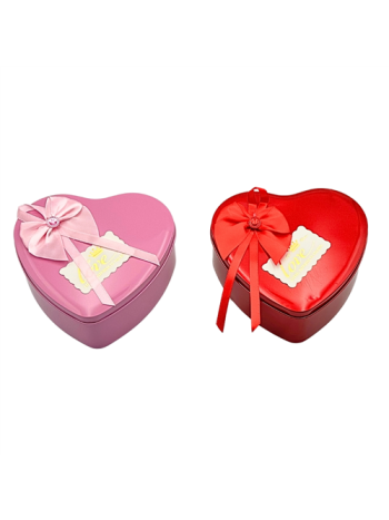 FÉMDOBOZ SZÍV ALAKÚ 6/200 12x11x4 cm 2 SZÍNBEN