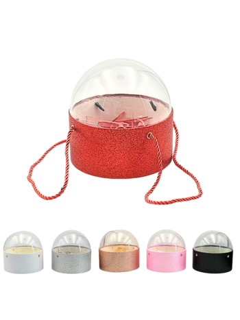 VIRÁGDOBOZ BÚRÁS 1/42 16-5x14-5 cm PAPÍR KITÖLTŐVEL 6 SZÍNBEN