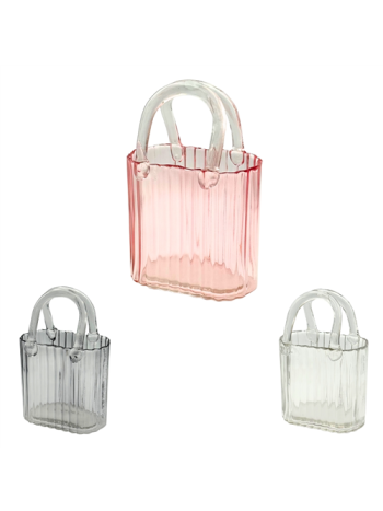 ÜVEGVÁZA TÁSKA 1/24 15x8-5x23 cm 3 SZÍNBEN