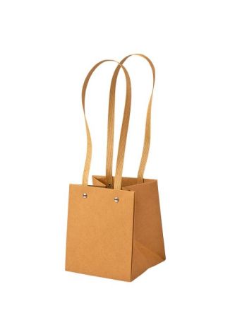 10db. Kraft virág táska 13(h) x 13(sz) x 15(m) cm