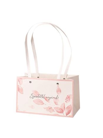 10db.Szeretettel anyának! feliratos virág táska 22(h) x 10.5(sz) x 13.5(m) cm