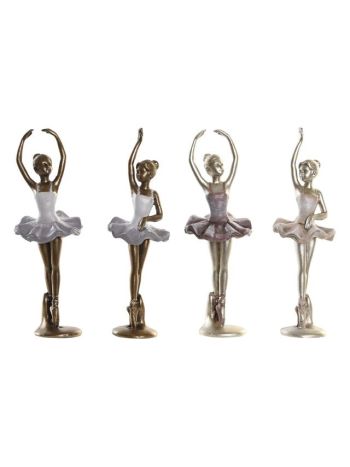 Figura táncos poly 3-5x3-5x12 cm pink- lila 4 féle