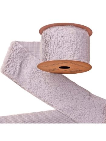 Szőrme szalag 63mm x 2.7m - Világos szürke