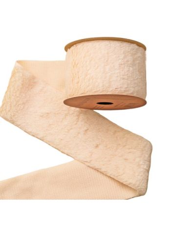 Szőrme szalag 63mm x 2.7m - Krém