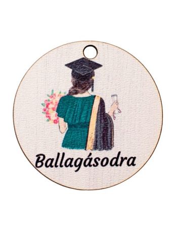 5db. Ballagásodra feliratos dekor tábla  5cm