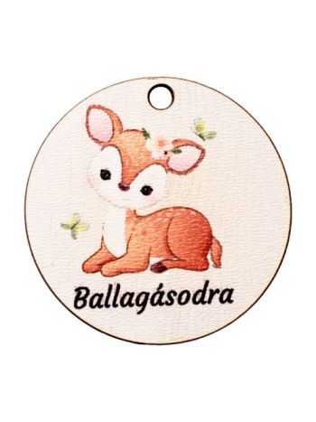 5db. Ballagásodra feliratos dekor tábla kislányoknak- 5cm