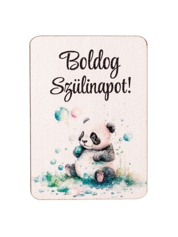 4db. Boldog szülinapot! feliratos dekor fa tábla 7 x 5cm