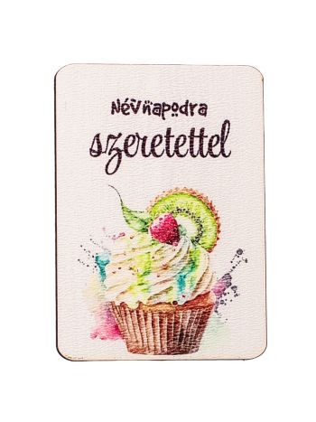4db. névnapodra szeretettel feliratos dekor fa tábla 7 x 5cm