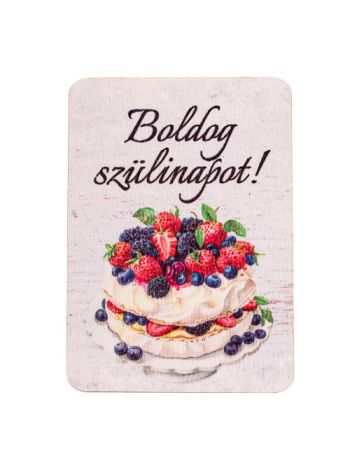 4db. Boldog születésnapot! feliratos dekor tábla 7 x 5cm