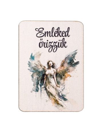 4db. Emléked őrizzük feliratos dekor fa tábla 7 x 5cm