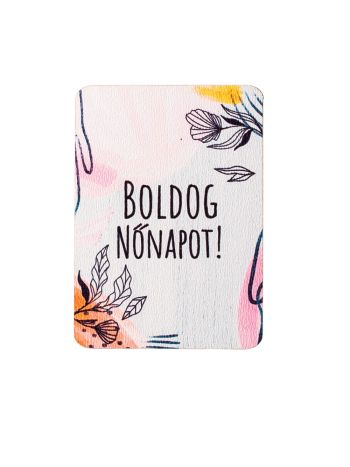 4db. Boldog Nőnapot! feliratos dekor tábla 7 x 5cm