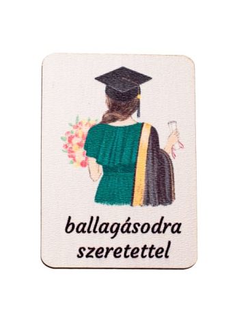 4db. ballagásodra szeretettel feliratos dekor tábla 7 x 5cm