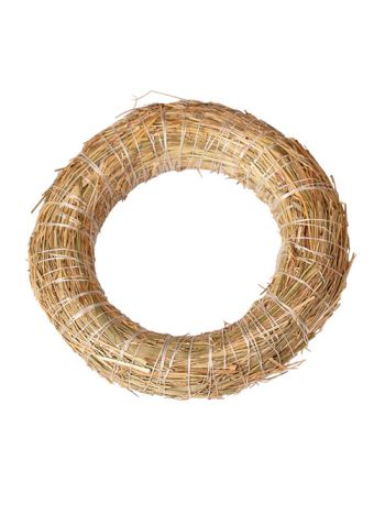 Szénával bevont szalma koszorúalap 15cm