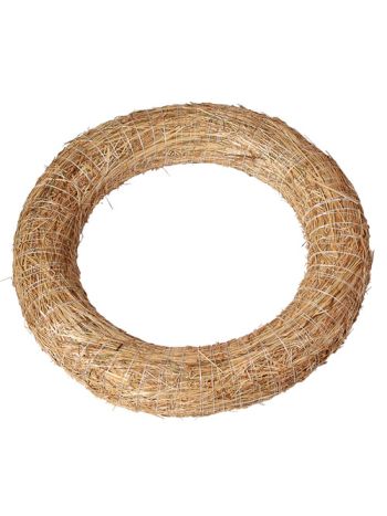Szénával bevont szalma koszorúalap 30cm
