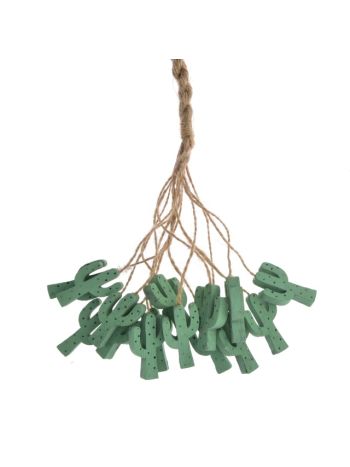 Kaktusz akasztós fa 4cm zöld  DD51891