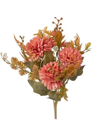 Dandelion selyemvirág csokor- 7 ágú- 34cm magas - Mályva