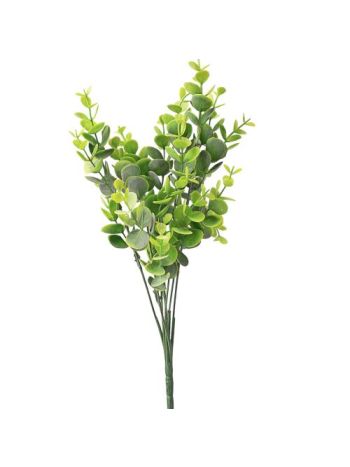 Eukaliptusz csokor- 7 ágú- 34cm magas - Világoszöld / Zöld