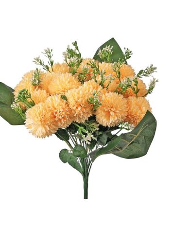 Dandelion selyemvirág csokor- 18 ágú- 38cm magas - Krém