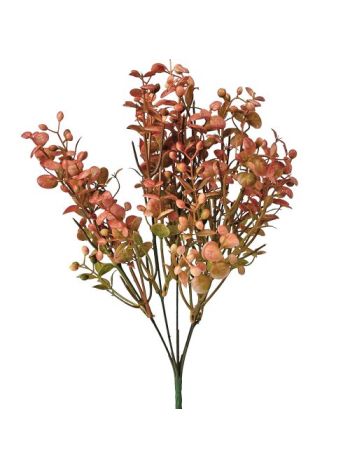 Dekor bokor- 40cm maga - Narancssárgás zöld