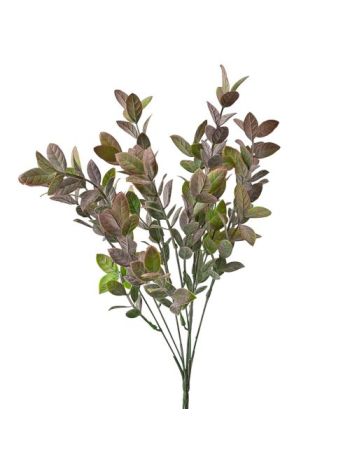 Eukaliptusz csokor- 7 ágú- 34cm magas - Zöld / Lila