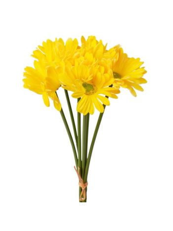 Real touch gerbera köteg- 6 szál- 39 cm magas - Sárga