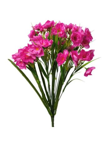 Nárcisz selyemvirág csokor- 47cm magas - Ciklámen