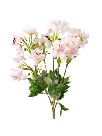 Selyemvirág csokor- 33cm magas - Fehér / Rózsaszín