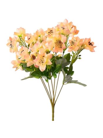 Selyemvirág csokor- 33cm magas - Narancs