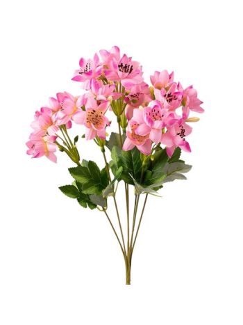 Selyemvirág csokor- 33cm magas - Sötét rózsaszín