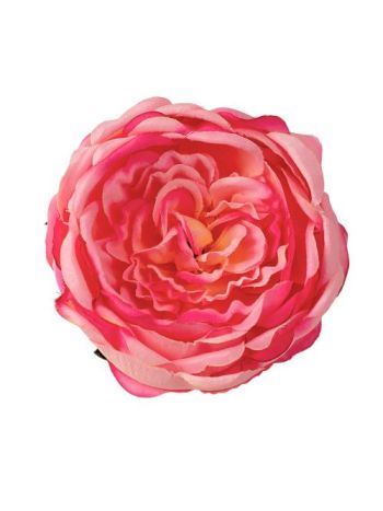 Angol rózsa selyemvirág fej- 10.5cm - Rózsaszín