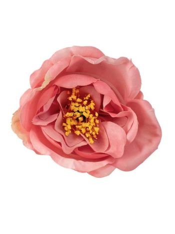 Peónia selyemvirág fej- 7cm - Púder rózsaszín