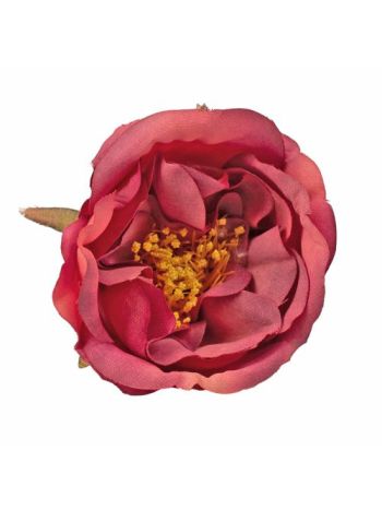 Peónia selyemvirág fej- 7cm - Mályva