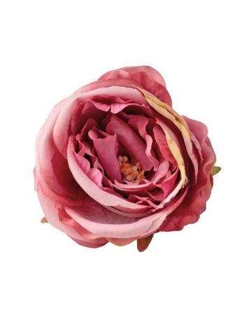 Peónia selyemvirág fej- 7cm - Sötét rózsaszín