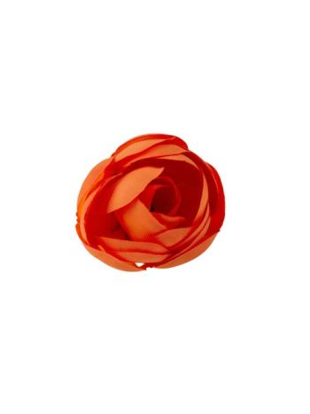 Boglárka selyemvirág fej- 3cm - Narancssága